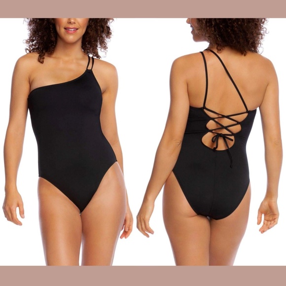 NWT La Blanca Island Goddess One Shoulder Piece 4 - Picture 2 of 12